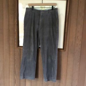 Club Monaco Gray Corduroy Cropped Wide Leg Pants